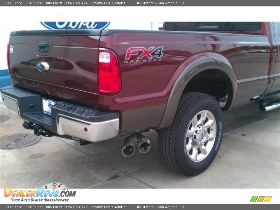 2015 Ford F350 Super Duty Lariat Crew Cab 4x4 Bronze Fire / Adobe Photo #5