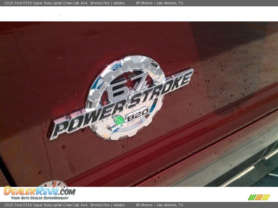 2015 Ford F350 Super Duty Lariat Crew Cab 4x4 Bronze Fire / Adobe Photo #7