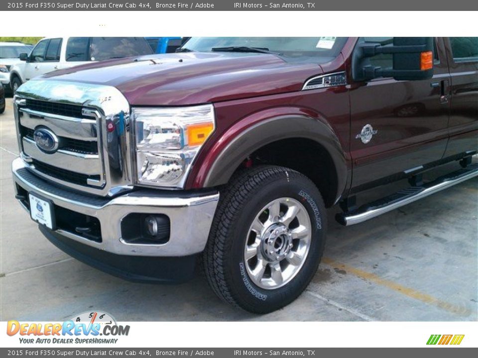 2015 Ford F350 Super Duty Lariat Crew Cab 4x4 Bronze Fire / Adobe Photo #9