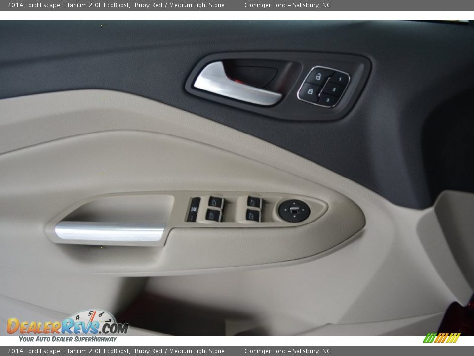 2014 Ford Escape Titanium 2.0L EcoBoost Ruby Red / Medium Light Stone Photo #5