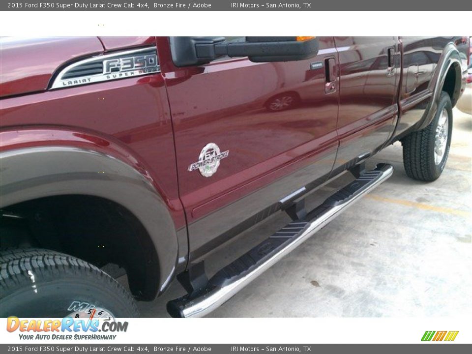 2015 Ford F350 Super Duty Lariat Crew Cab 4x4 Bronze Fire / Adobe Photo #11