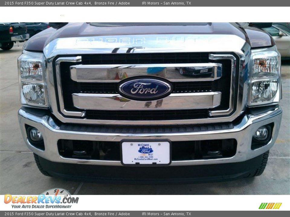 2015 Ford F350 Super Duty Lariat Crew Cab 4x4 Bronze Fire / Adobe Photo #12