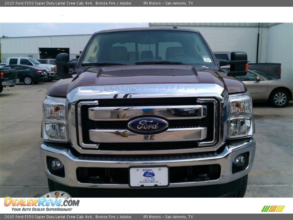 2015 Ford F350 Super Duty Lariat Crew Cab 4x4 Bronze Fire / Adobe Photo #13
