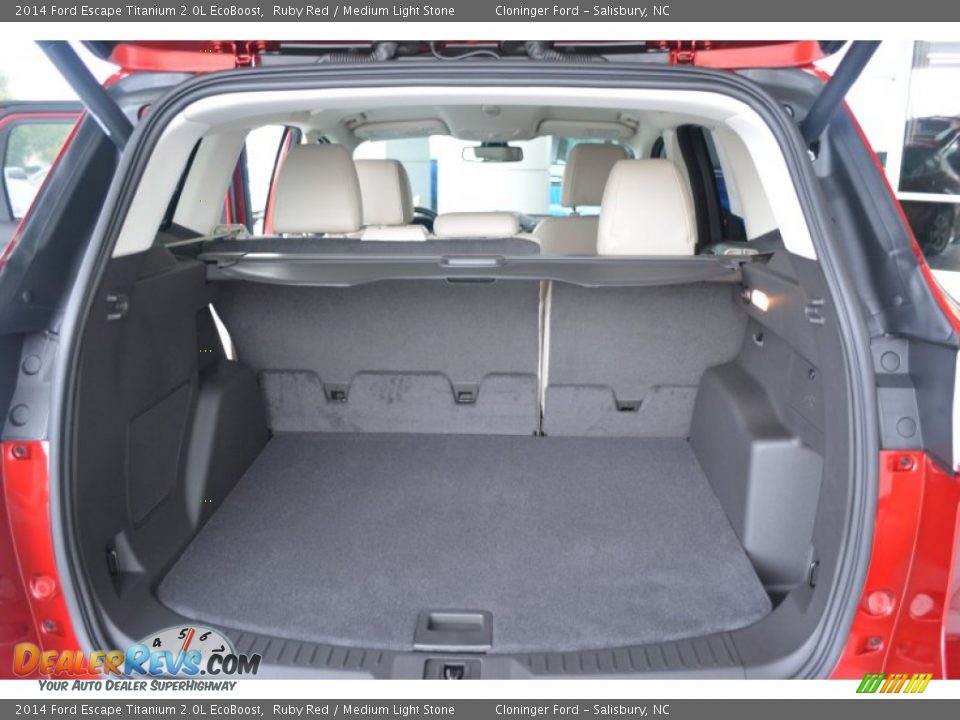 2014 Ford Escape Titanium 2.0L EcoBoost Ruby Red / Medium Light Stone Photo #9