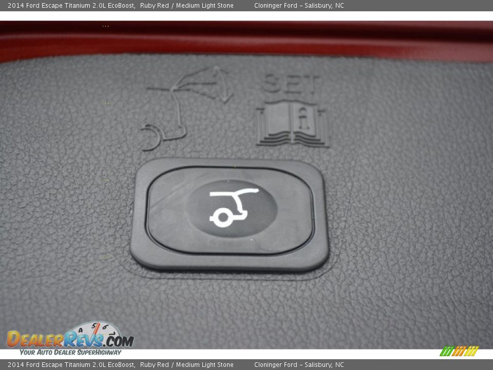 2014 Ford Escape Titanium 2.0L EcoBoost Ruby Red / Medium Light Stone Photo #10