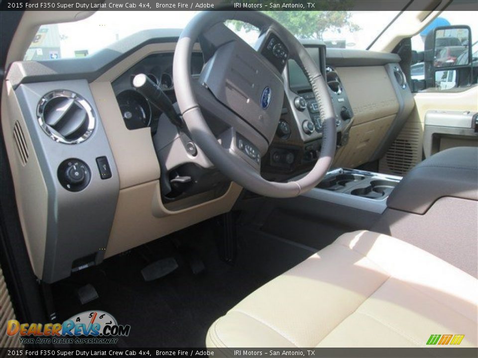 2015 Ford F350 Super Duty Lariat Crew Cab 4x4 Bronze Fire / Adobe Photo #17
