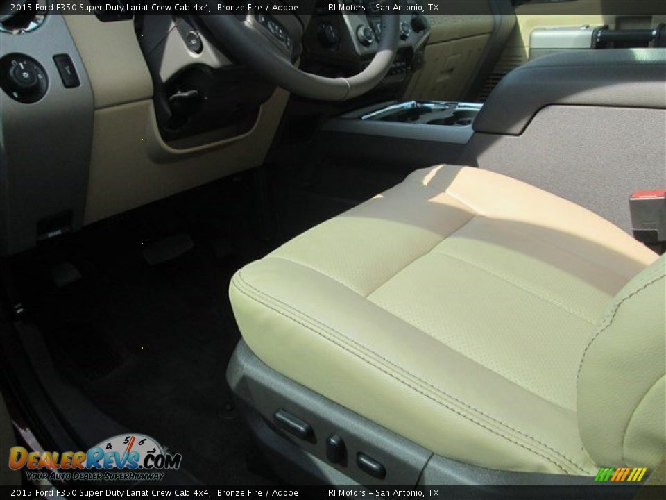2015 Ford F350 Super Duty Lariat Crew Cab 4x4 Bronze Fire / Adobe Photo #18