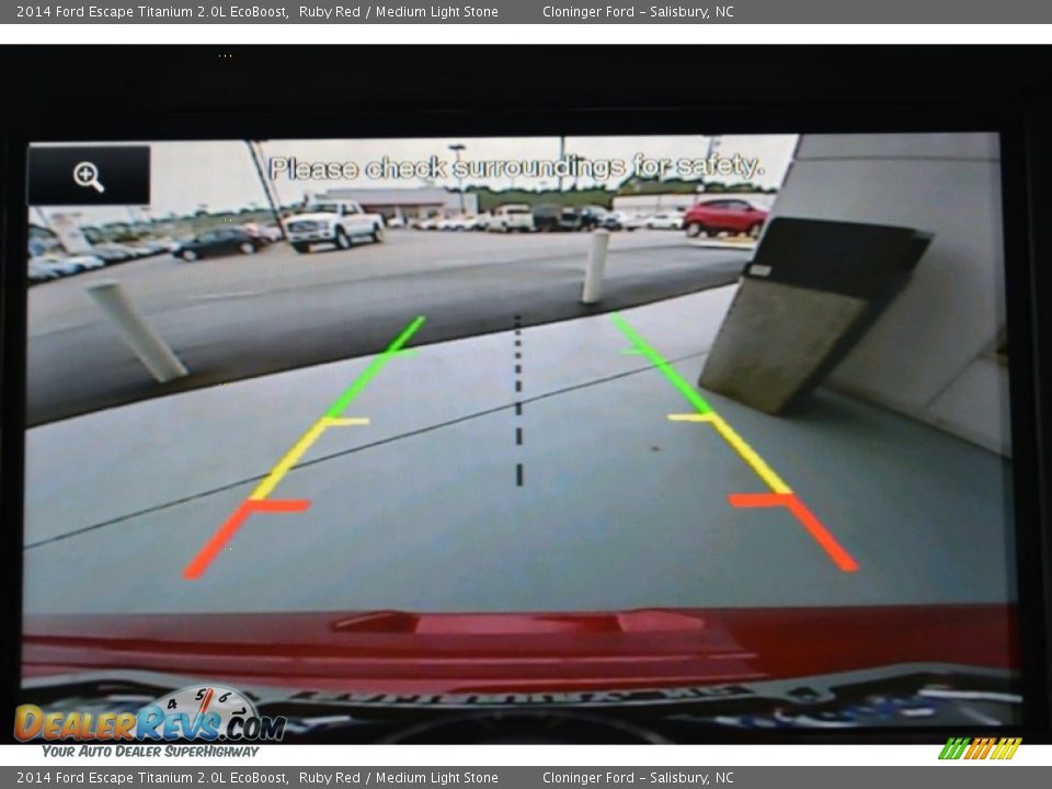 2014 Ford Escape Titanium 2.0L EcoBoost Ruby Red / Medium Light Stone Photo #17