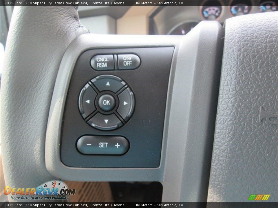2015 Ford F350 Super Duty Lariat Crew Cab 4x4 Bronze Fire / Adobe Photo #23
