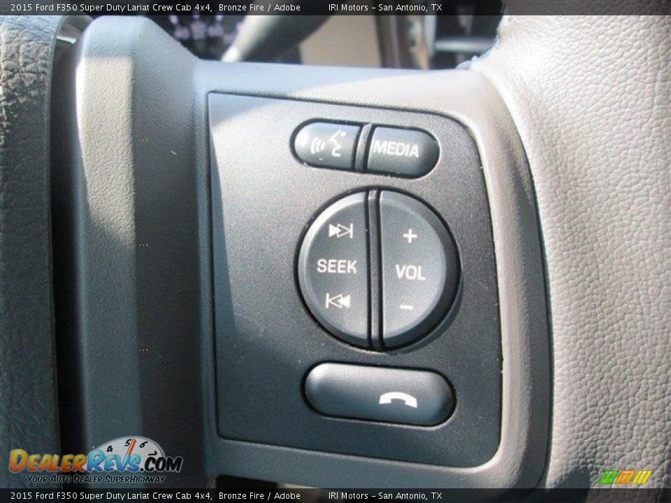2015 Ford F350 Super Duty Lariat Crew Cab 4x4 Bronze Fire / Adobe Photo #24