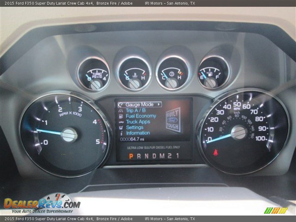 2015 Ford F350 Super Duty Lariat Crew Cab 4x4 Bronze Fire / Adobe Photo #25
