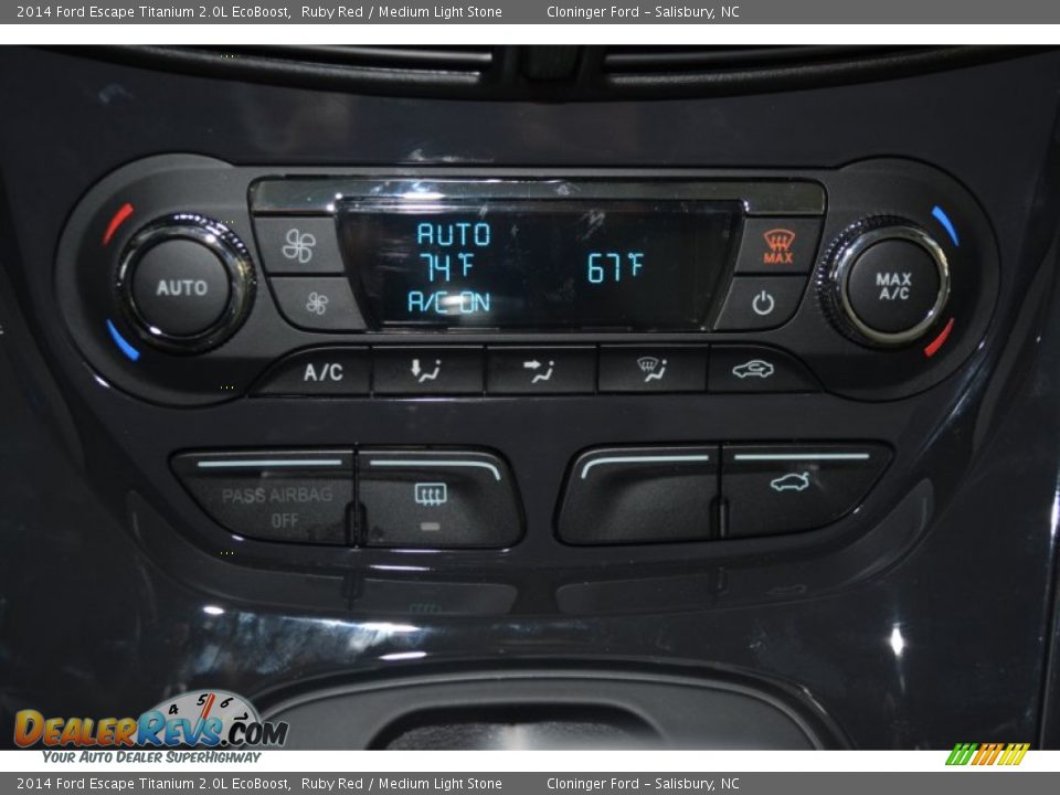 2014 Ford Escape Titanium 2.0L EcoBoost Ruby Red / Medium Light Stone Photo #20