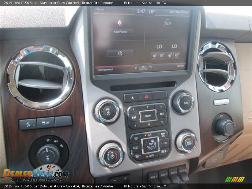 2015 Ford F350 Super Duty Lariat Crew Cab 4x4 Bronze Fire / Adobe Photo #26