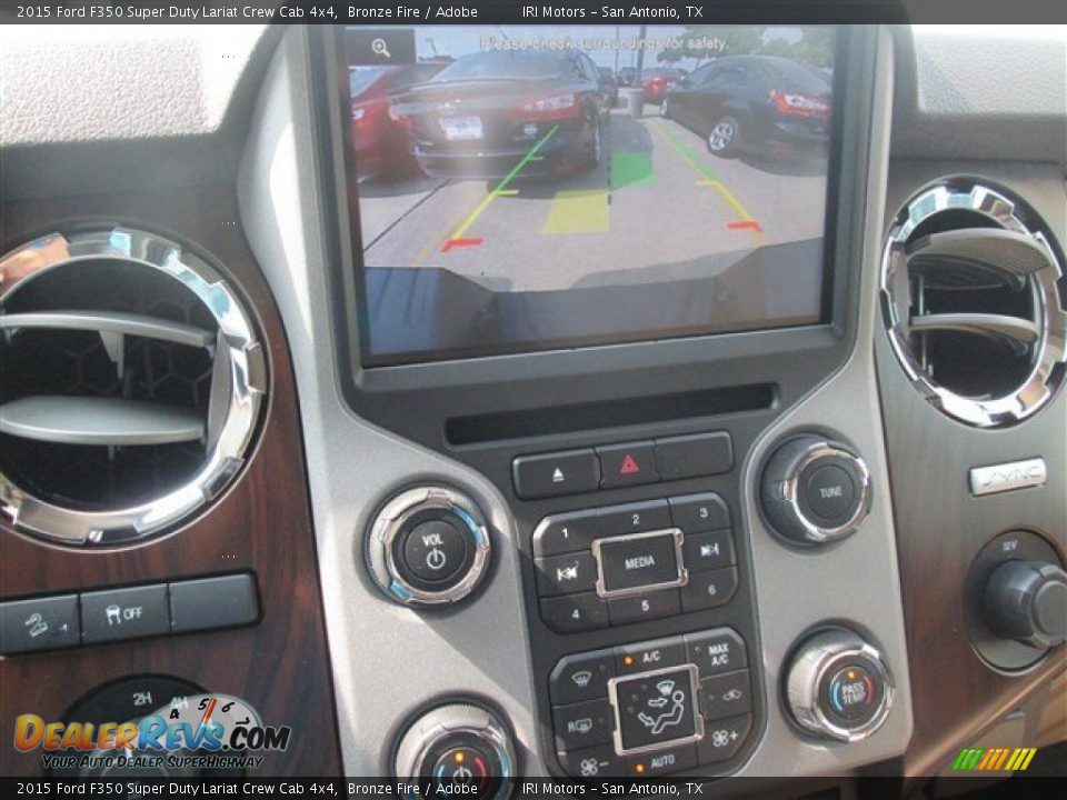 2015 Ford F350 Super Duty Lariat Crew Cab 4x4 Bronze Fire / Adobe Photo #27