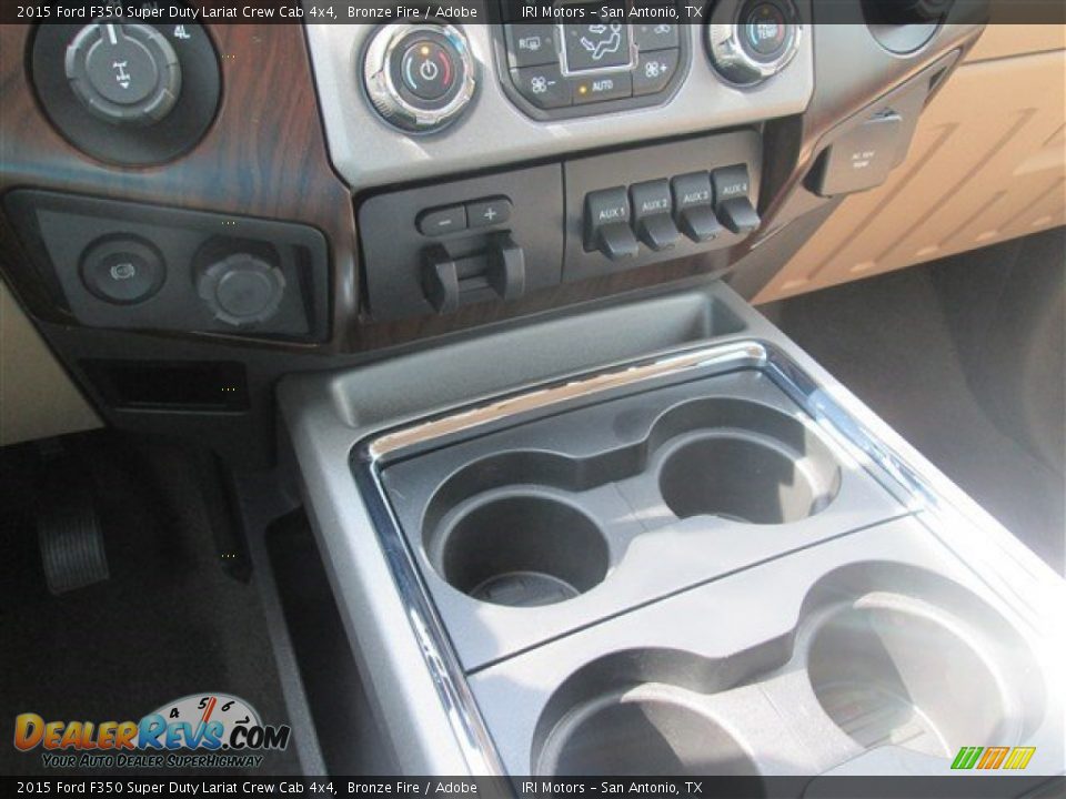 2015 Ford F350 Super Duty Lariat Crew Cab 4x4 Bronze Fire / Adobe Photo #28