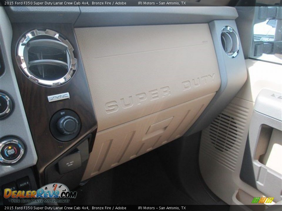 2015 Ford F350 Super Duty Lariat Crew Cab 4x4 Bronze Fire / Adobe Photo #29