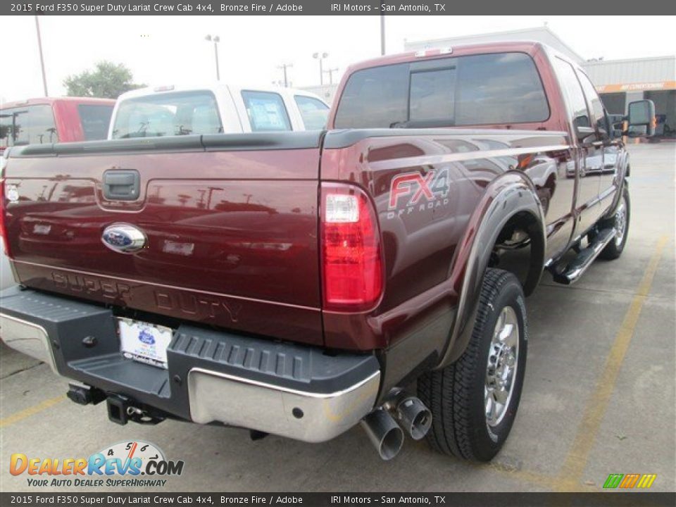 2015 Ford F350 Super Duty Lariat Crew Cab 4x4 Bronze Fire / Adobe Photo #30