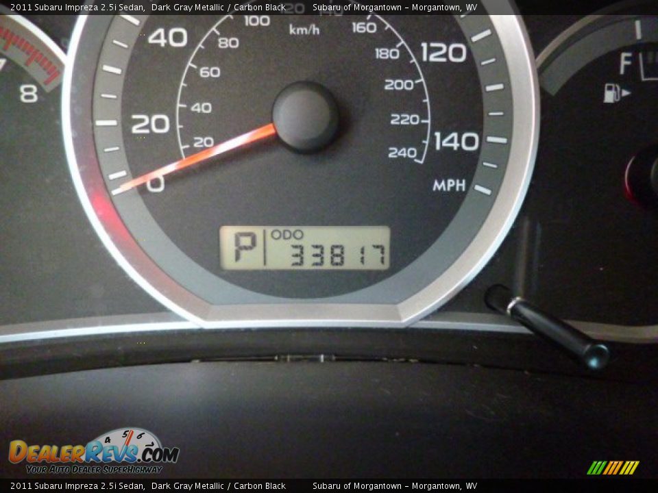 2011 Subaru Impreza 2.5i Sedan Dark Gray Metallic / Carbon Black Photo #20