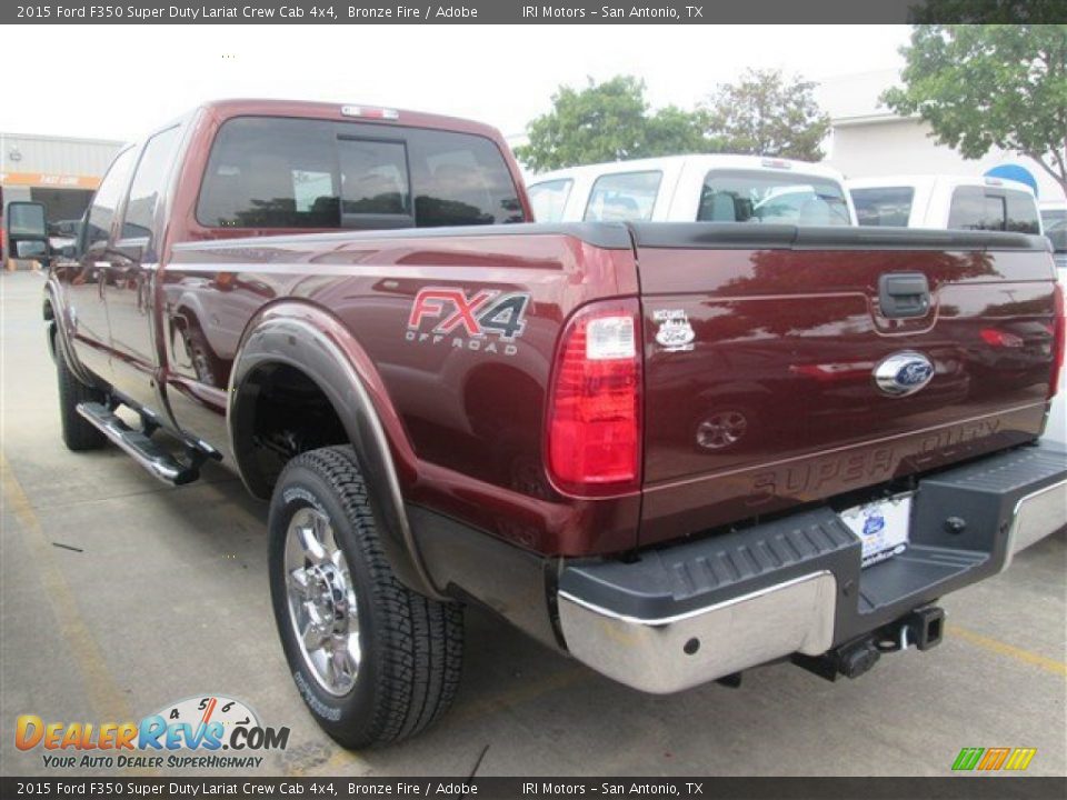2015 Ford F350 Super Duty Lariat Crew Cab 4x4 Bronze Fire / Adobe Photo #33