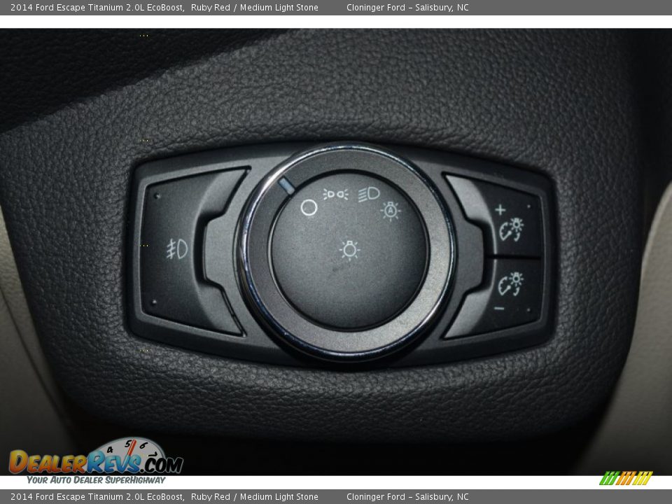 2014 Ford Escape Titanium 2.0L EcoBoost Ruby Red / Medium Light Stone Photo #27