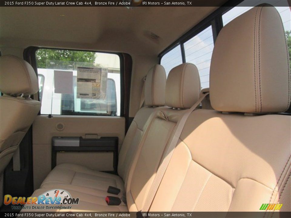 2015 Ford F350 Super Duty Lariat Crew Cab 4x4 Bronze Fire / Adobe Photo #35