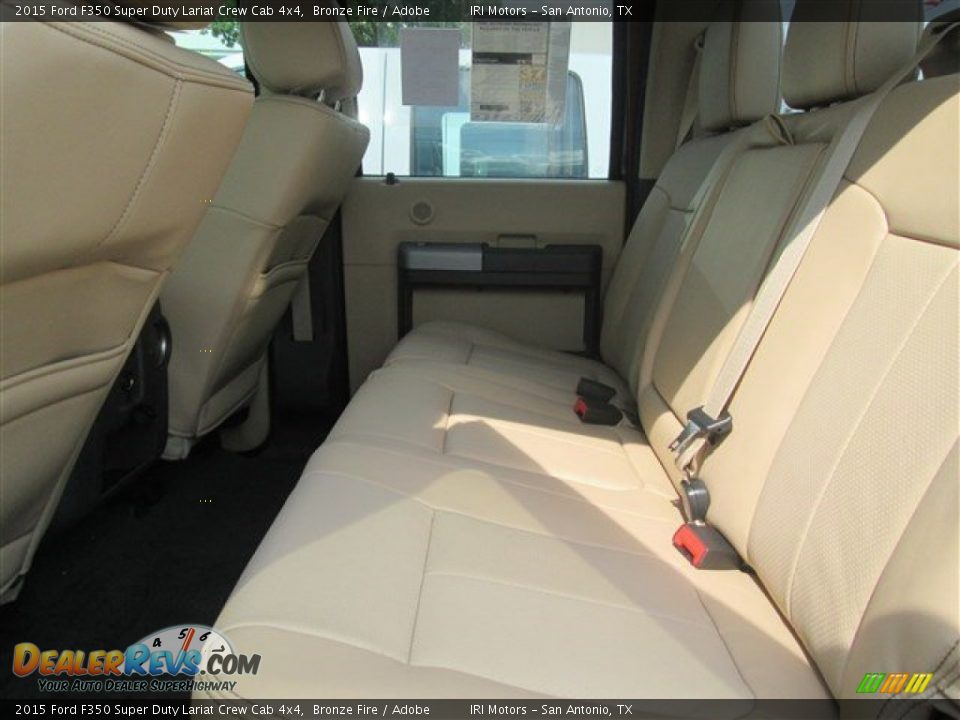 2015 Ford F350 Super Duty Lariat Crew Cab 4x4 Bronze Fire / Adobe Photo #36