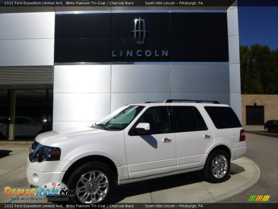 2012 Ford Expedition Limited 4x4 White Platinum Tri-Coat / Charcoal Black Photo #1