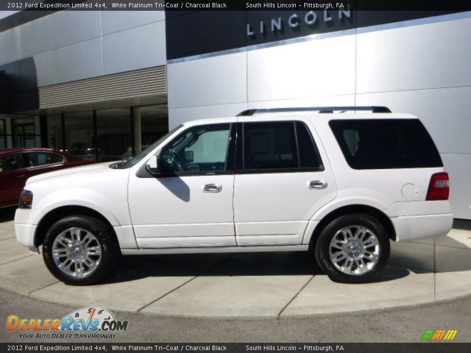 2012 Ford Expedition Limited 4x4 White Platinum Tri-Coat / Charcoal Black Photo #2