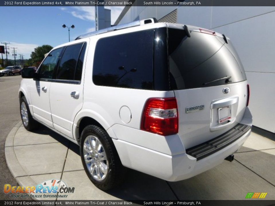 2012 Ford Expedition Limited 4x4 White Platinum Tri-Coat / Charcoal Black Photo #3