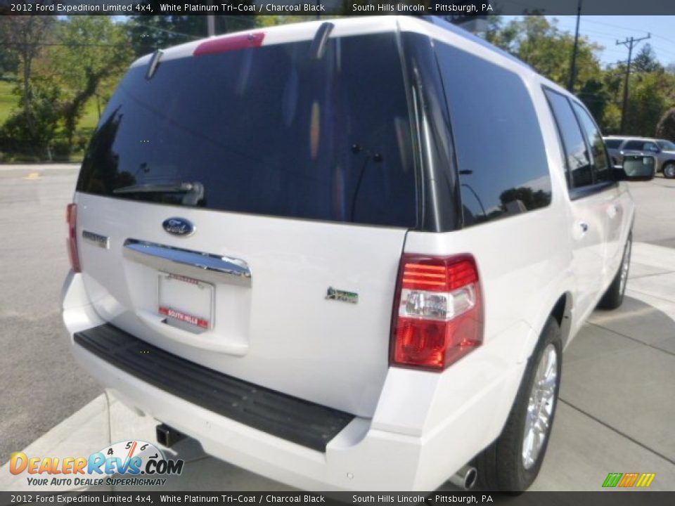 2012 Ford Expedition Limited 4x4 White Platinum Tri-Coat / Charcoal Black Photo #5