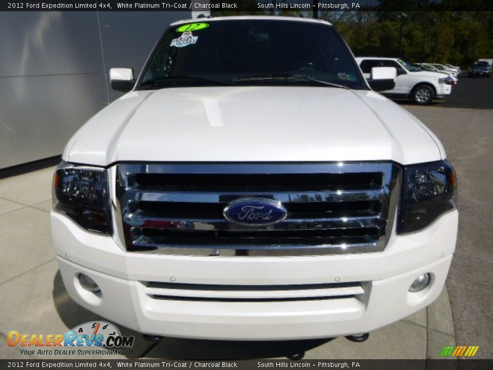 2012 Ford Expedition Limited 4x4 White Platinum Tri-Coat / Charcoal Black Photo #8