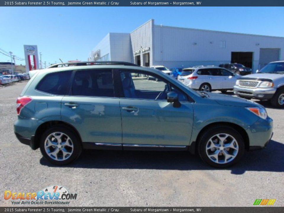 2015 Subaru Forester 2.5i Touring Jasmine Green Metallic / Gray Photo #2