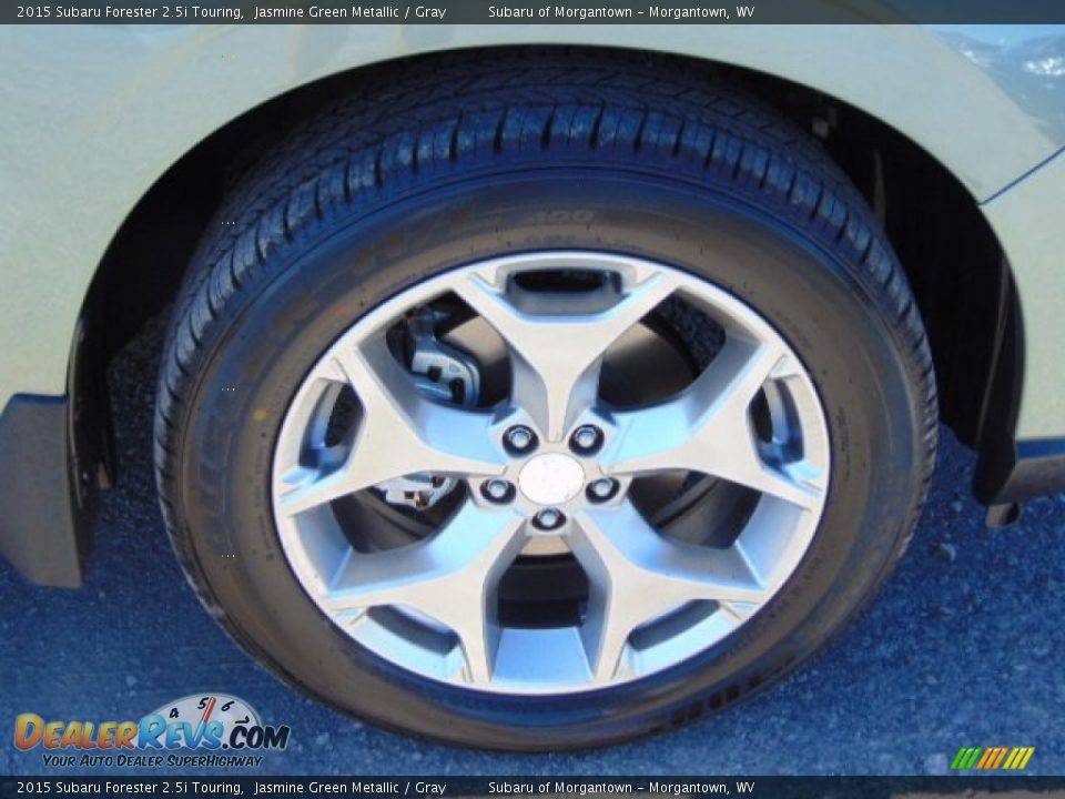 2015 Subaru Forester 2.5i Touring Jasmine Green Metallic / Gray Photo #3