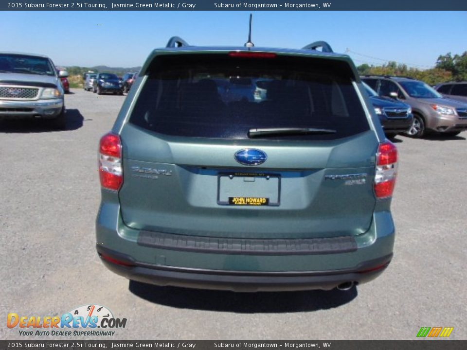 2015 Subaru Forester 2.5i Touring Jasmine Green Metallic / Gray Photo #8