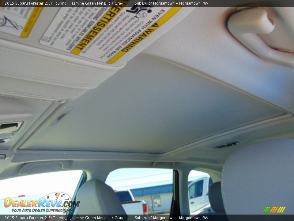 2015 Subaru Forester 2.5i Touring Jasmine Green Metallic / Gray Photo #10