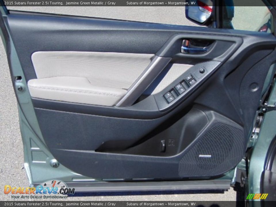 2015 Subaru Forester 2.5i Touring Jasmine Green Metallic / Gray Photo #11