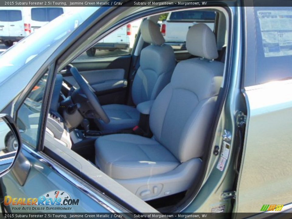 2015 Subaru Forester 2.5i Touring Jasmine Green Metallic / Gray Photo #13