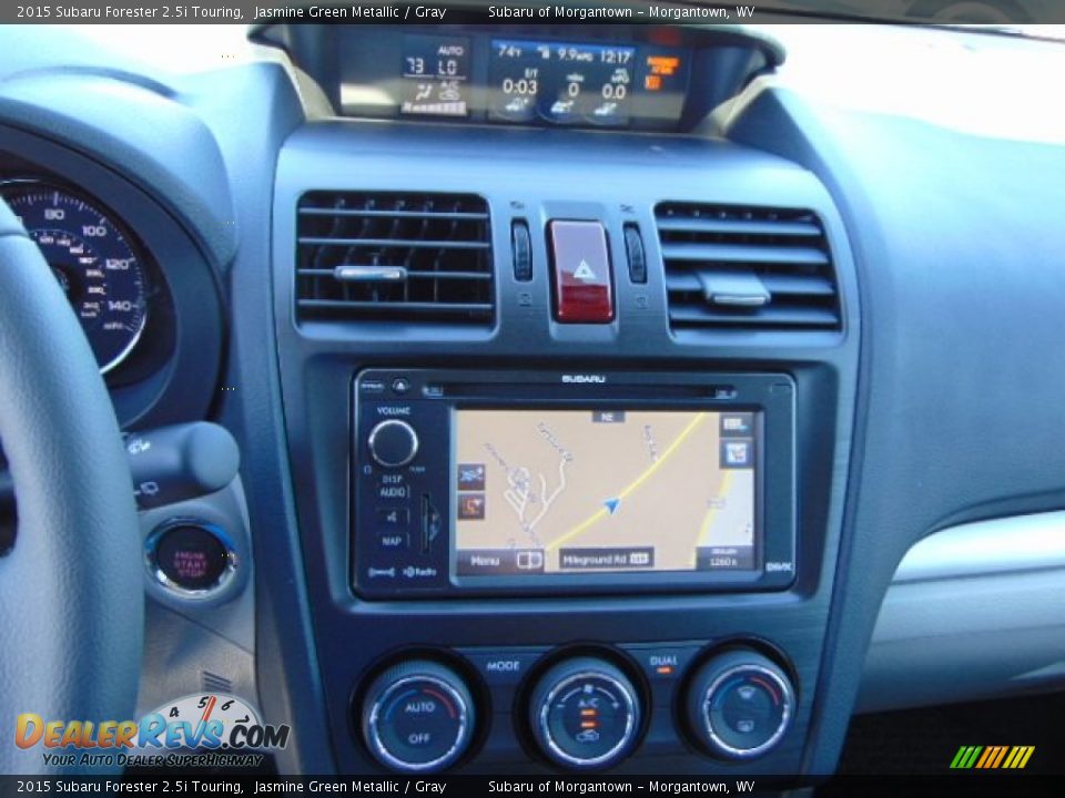 2015 Subaru Forester 2.5i Touring Jasmine Green Metallic / Gray Photo #14