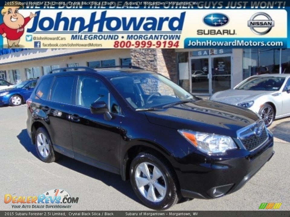 2015 Subaru Forester 2.5i Limited Crystal Black Silica / Black Photo #1