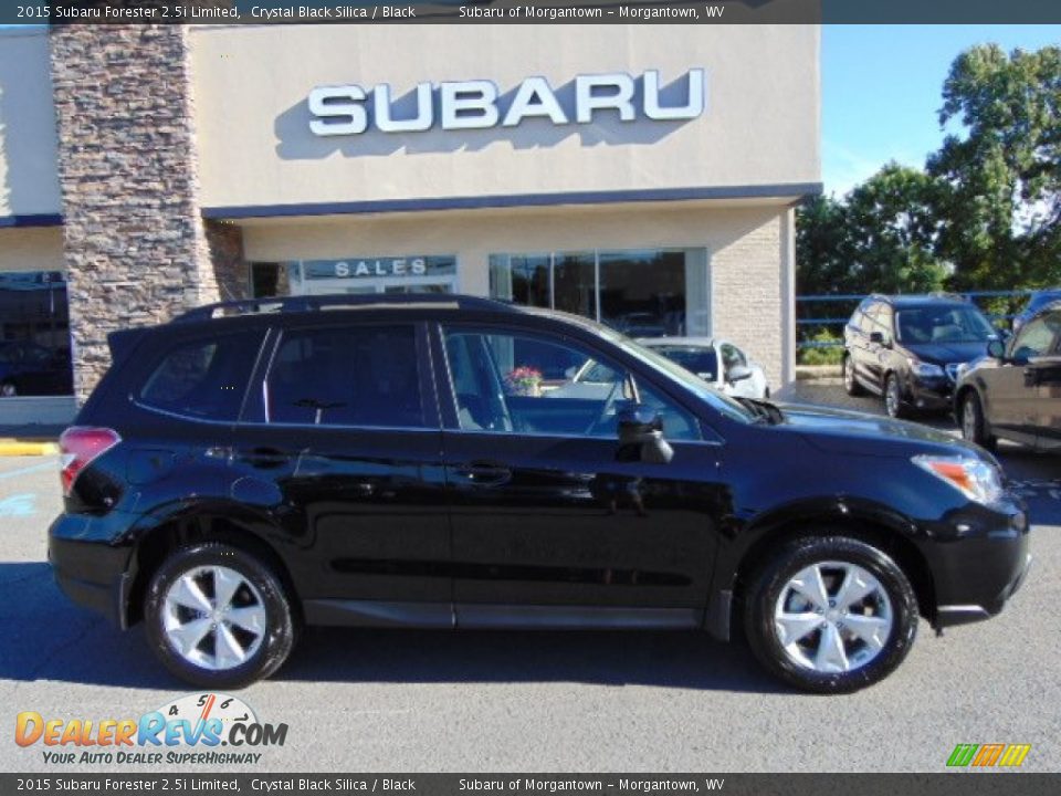 2015 Subaru Forester 2.5i Limited Crystal Black Silica / Black Photo #2