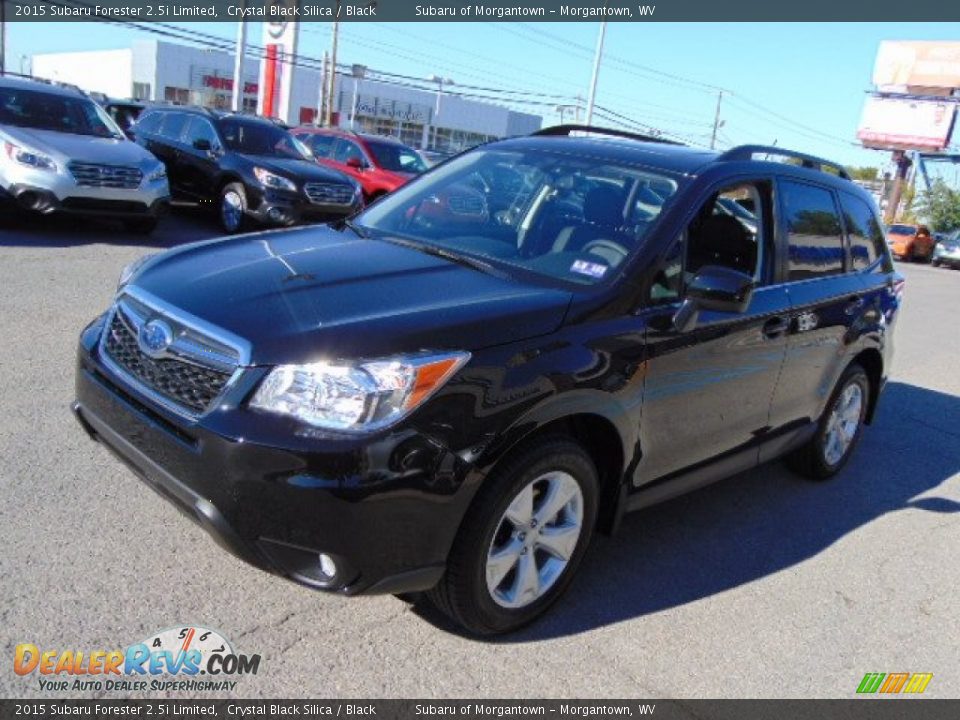 2015 Subaru Forester 2.5i Limited Crystal Black Silica / Black Photo #6