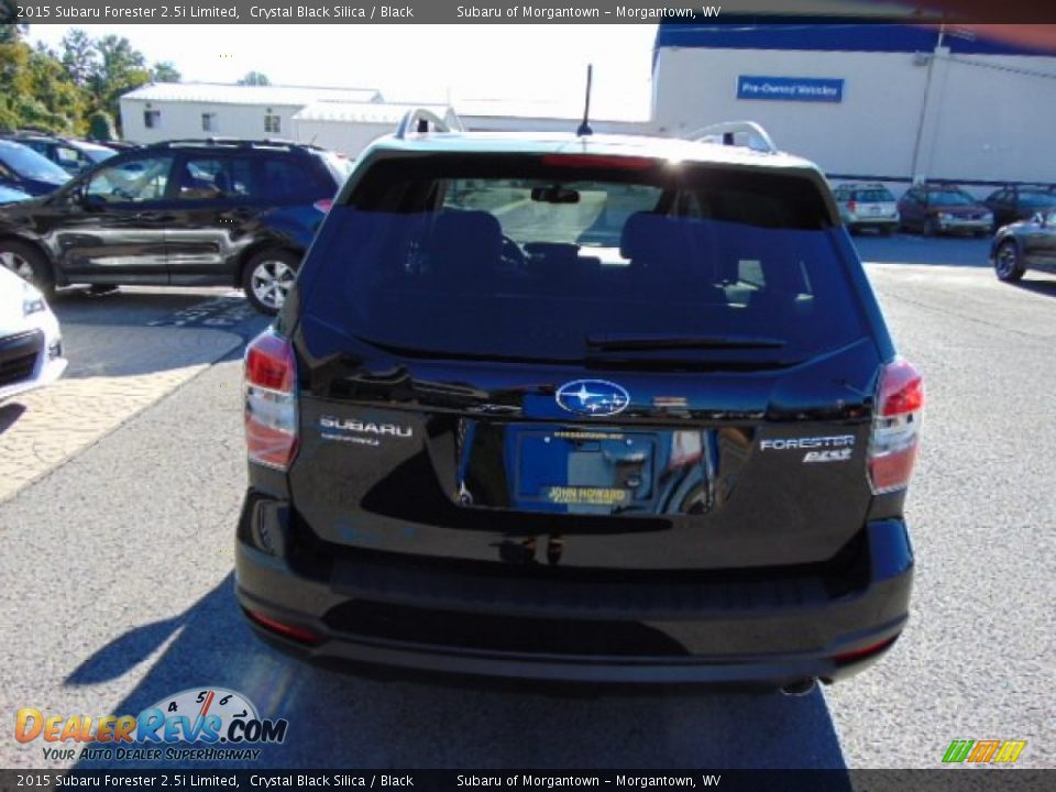 2015 Subaru Forester 2.5i Limited Crystal Black Silica / Black Photo #8