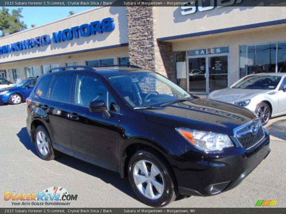 2015 Subaru Forester 2.5i Limited Crystal Black Silica / Black Photo #9