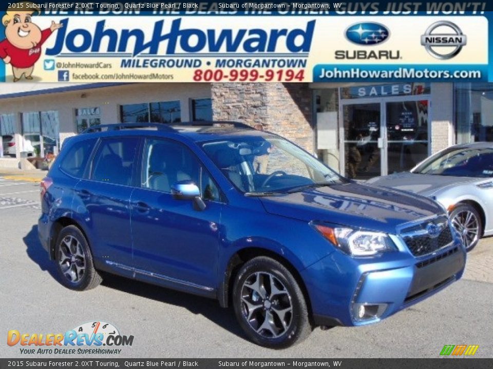 2015 Subaru Forester 2.0XT Touring Quartz Blue Pearl / Black Photo #1