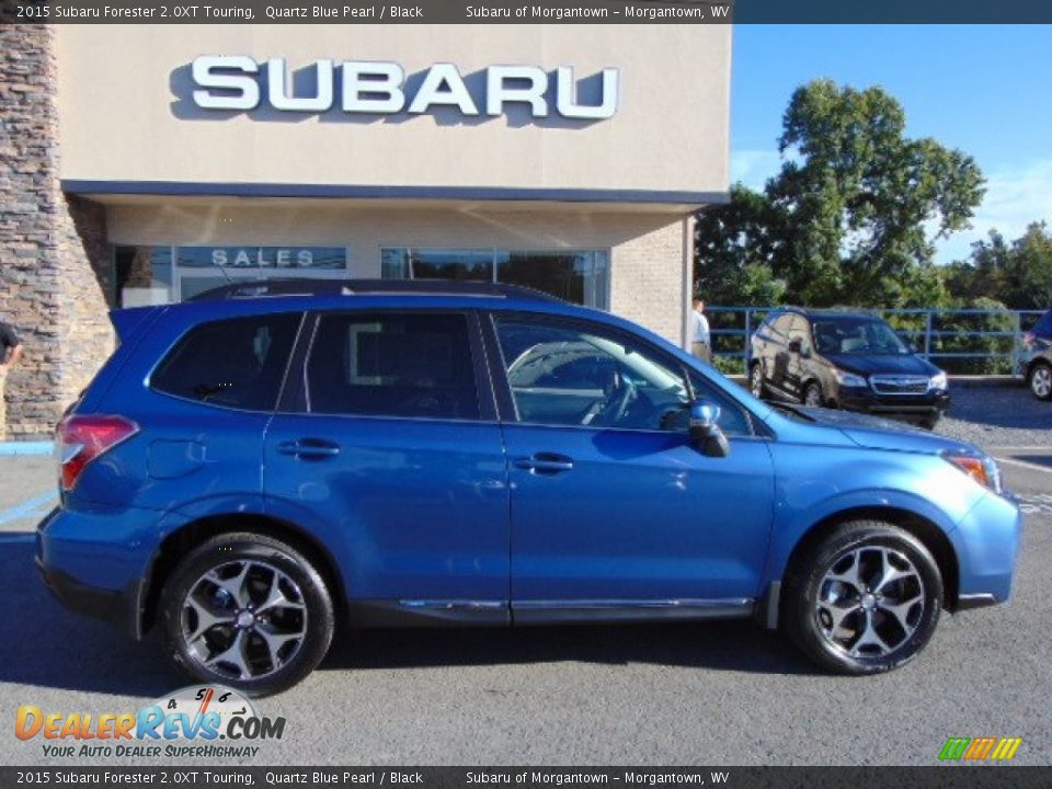 2015 Subaru Forester 2.0XT Touring Quartz Blue Pearl / Black Photo #2