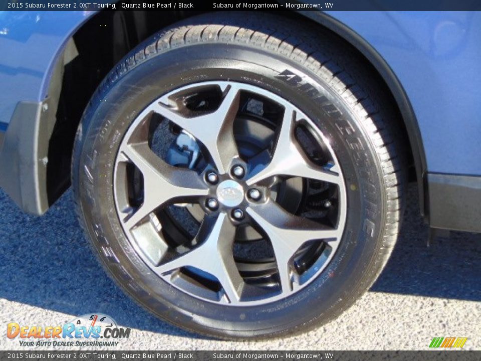 2015 Subaru Forester 2.0XT Touring Quartz Blue Pearl / Black Photo #3