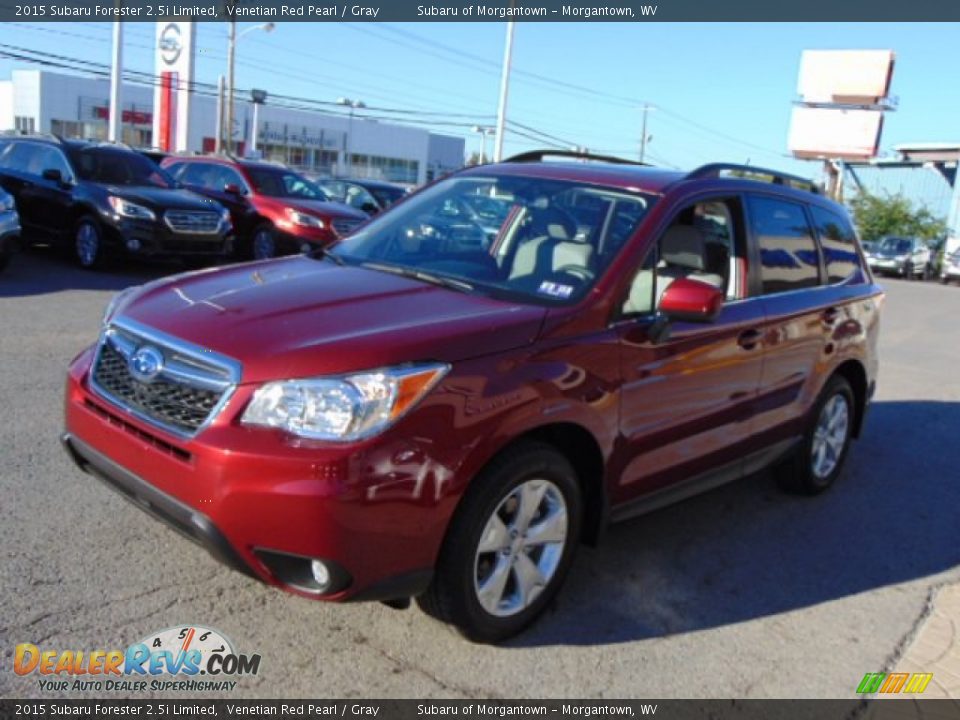 2015 Subaru Forester 2.5i Limited Venetian Red Pearl / Gray Photo #6