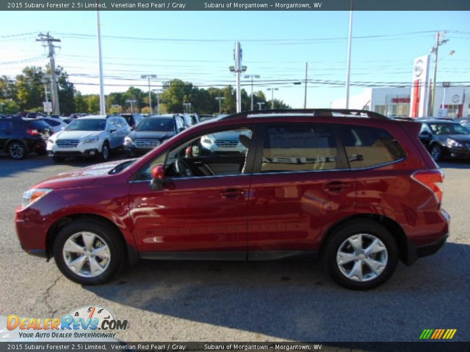 2015 Subaru Forester 2.5i Limited Venetian Red Pearl / Gray Photo #7