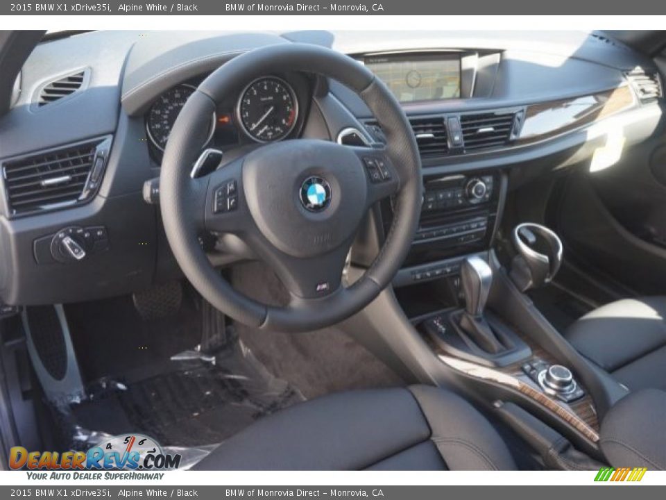 2015 BMW X1 xDrive35i Alpine White / Black Photo #6