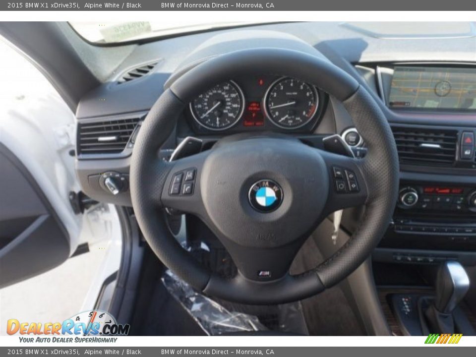 2015 BMW X1 xDrive35i Alpine White / Black Photo #8